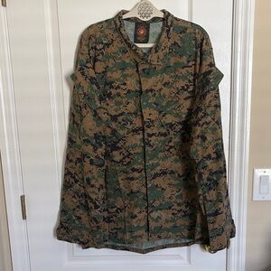 US Marine USMC Woodland MARPAT Camo MCCUU Camouflage Field Jacket Shirt
